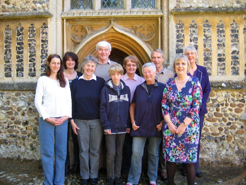 The Ringers on Sunday 19th May 2013 - the last time the bells were used before being taken down.