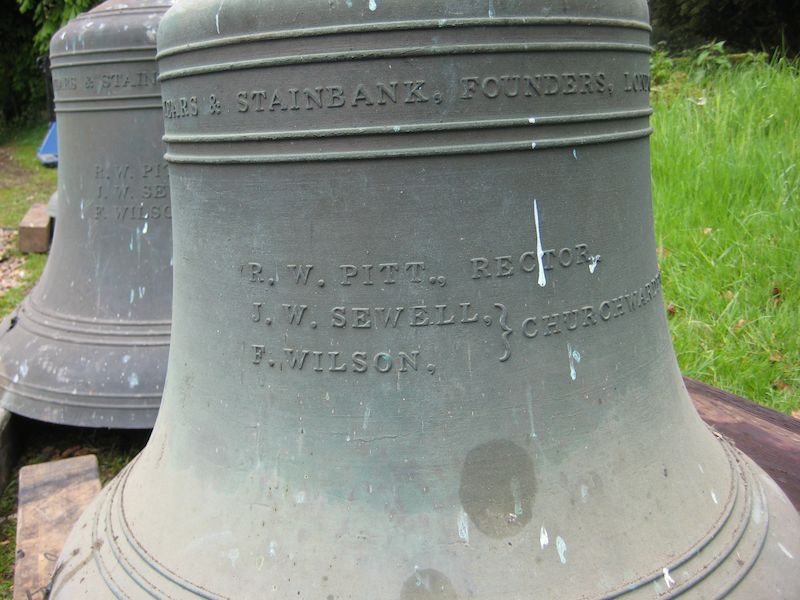 This inscription was on the 3rd, 6th and tenor bells